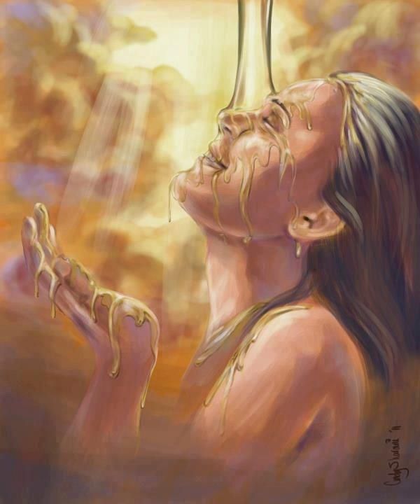 Anointing Abstract The Anointing by the Sacred Feminine – The Golden Ray Center, Inc.